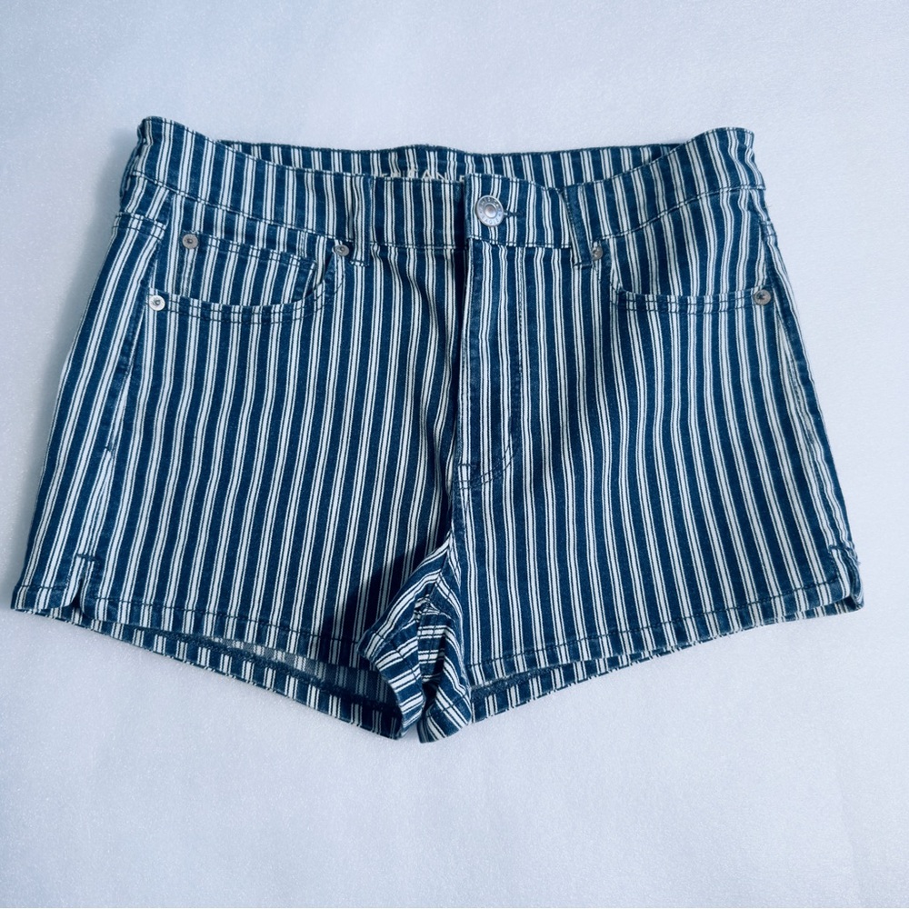 1: NWT American Eagle Next Level Stretch Striped High Rise Shorts - Size 12